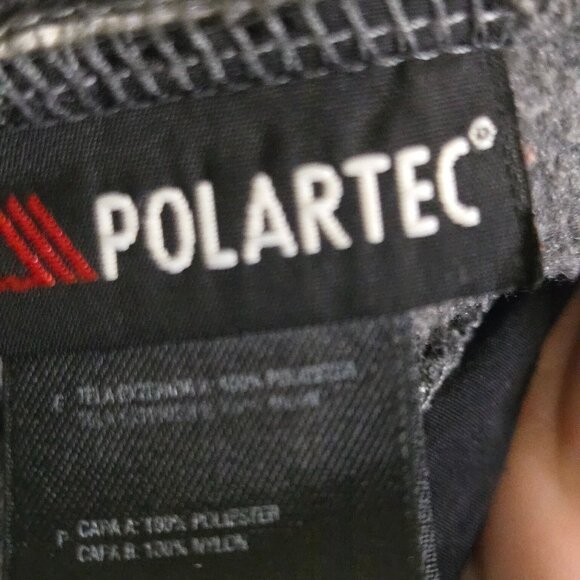 The North Face Retro Denali Jacket Black Grey Full Zip Pockets Polartec Size L - Picture 13 of 14